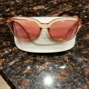 Tom Ford Olivia 54mm gradient round sunglasses